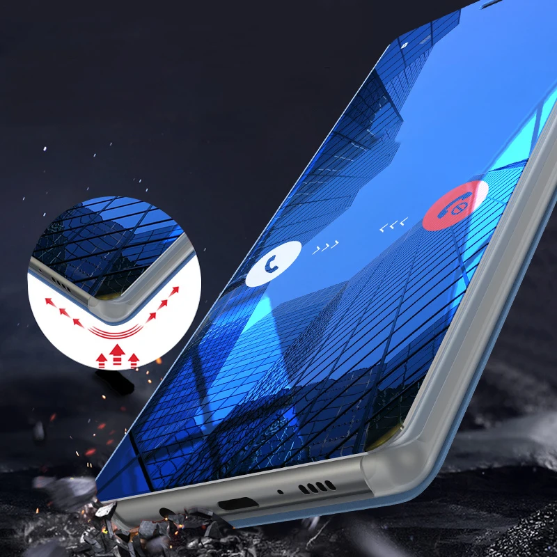 CCTHiedra умный зеркальный чехол для Samsung Galaxy A50 чехлы телефонов A40 A60 A70 A80 A90 роскошный