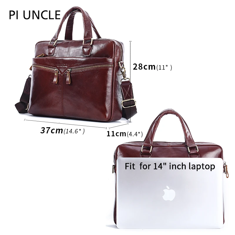 PI UNCLE мужская сумка мессенджер из натуральной кожи мужские сумки через плечо