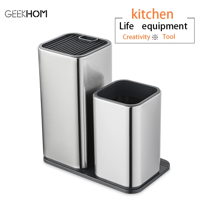 Подставка для ножей из нержавеющей стали многофункциональный керамический