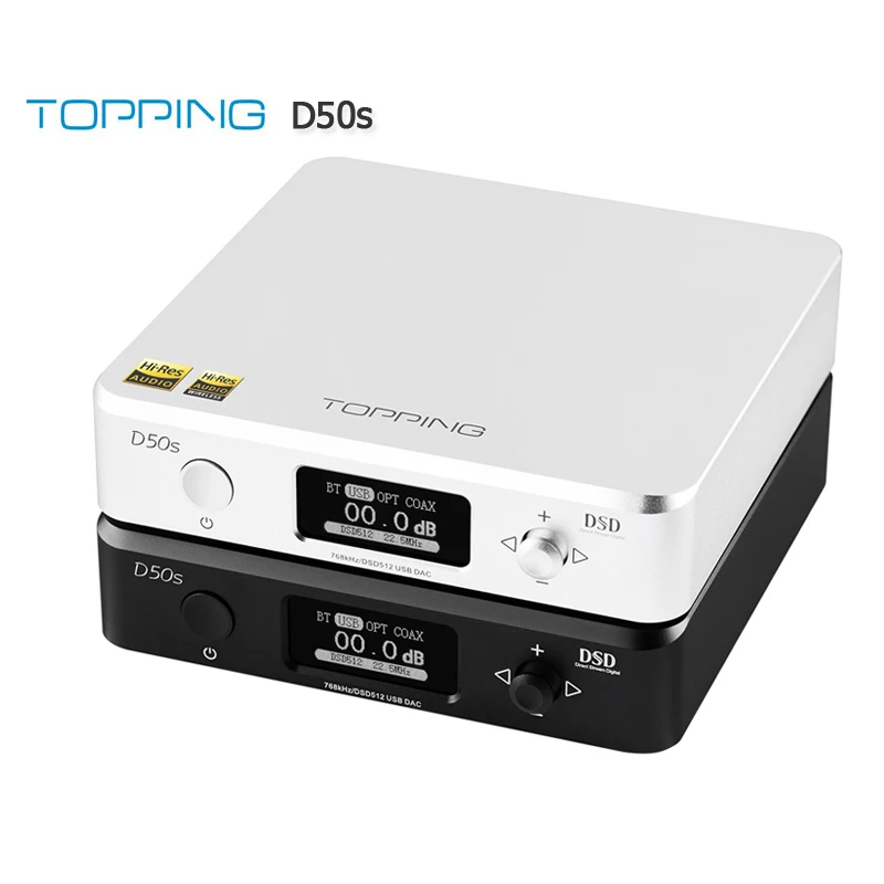 Топпинг D50 D50S ES9038Q2M* 2 32 бит/768 кГц DSD512 Мини HIFI аудио декодирование USB ЦАП XMOS XU208 3xOPA1612 USB/OPT/коаксиальный вход