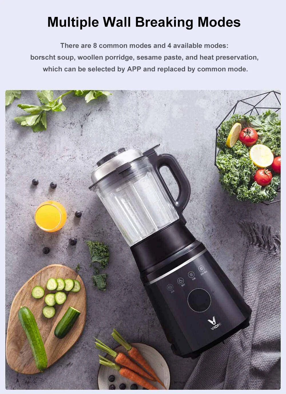 Xiaomi VIOMI VBH122 Смарт назначение одна машина многоцелевой сломанной еды машина горячей и холодной приложение Смарт назначение Youpin
