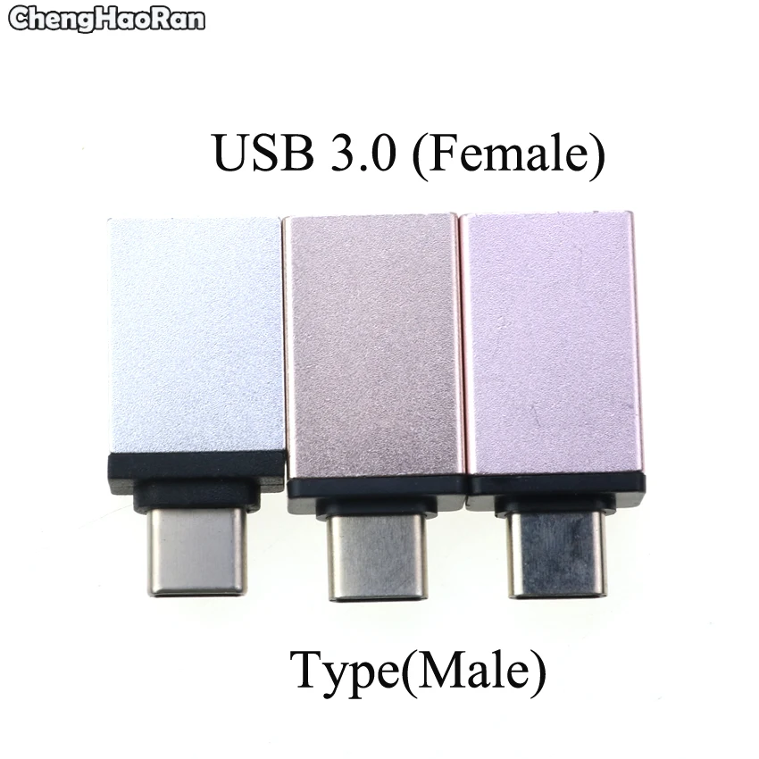 ChengHaoRan 3 шт. для lightning Type-C адаптер Micro USB/USB 0 Type C iPhone 8 7 6/Android кабель передачи данных