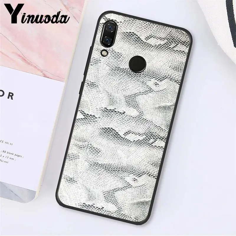 Yinuoda змеиная кожа чехол для телефона для Xiaomi Redmi8 4X 6A S2 Go Redmi 5 5Plus Note8 Note5 7 Note8Pro