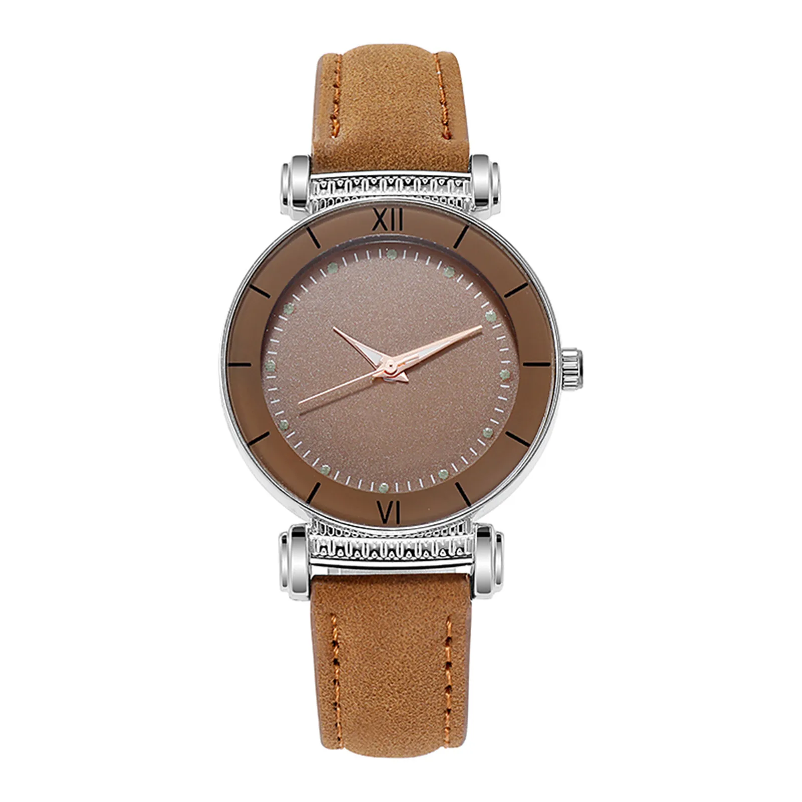 

Luxury Green Quartz Watch For Ladies Stainless Steel Dial Women Watch Leather Strap Quartz Wristwatches Orologio Donna 2021