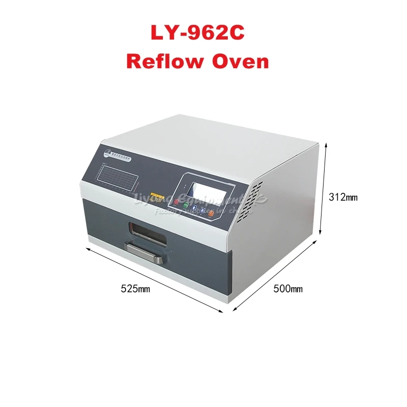LY 962 962A 962C 962D цифровой дисплей с программируемым SMD smt печь оплавления/программируемая мини печь для пайки оплавления 700 Вт - Цвет: LY 962C 2400W