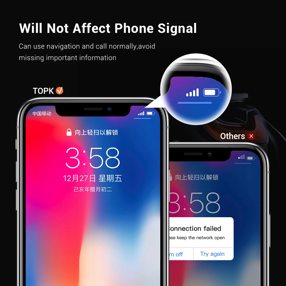 TOPK магнитный автомобильный держатель для телефона приборная панель Подставка