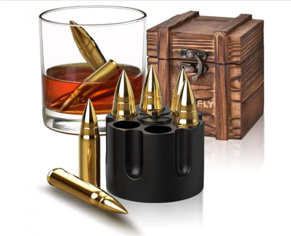 Кубики льда из нержавеющей стали 304 кубики в форме пули - Цена: 2113.22