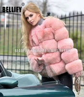 top sales luxury big panels chunky real fox fur coats furtastic christmas lady soft pinky fur coats