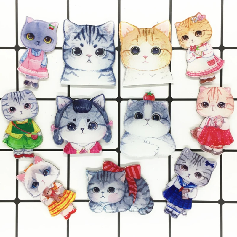 

New Cartoon Animal Cat Dogs Enamel Brooches For Women Kids Brooch Jewelry DIY Lapel Pins Clothing Ornament Jewelry Gifts