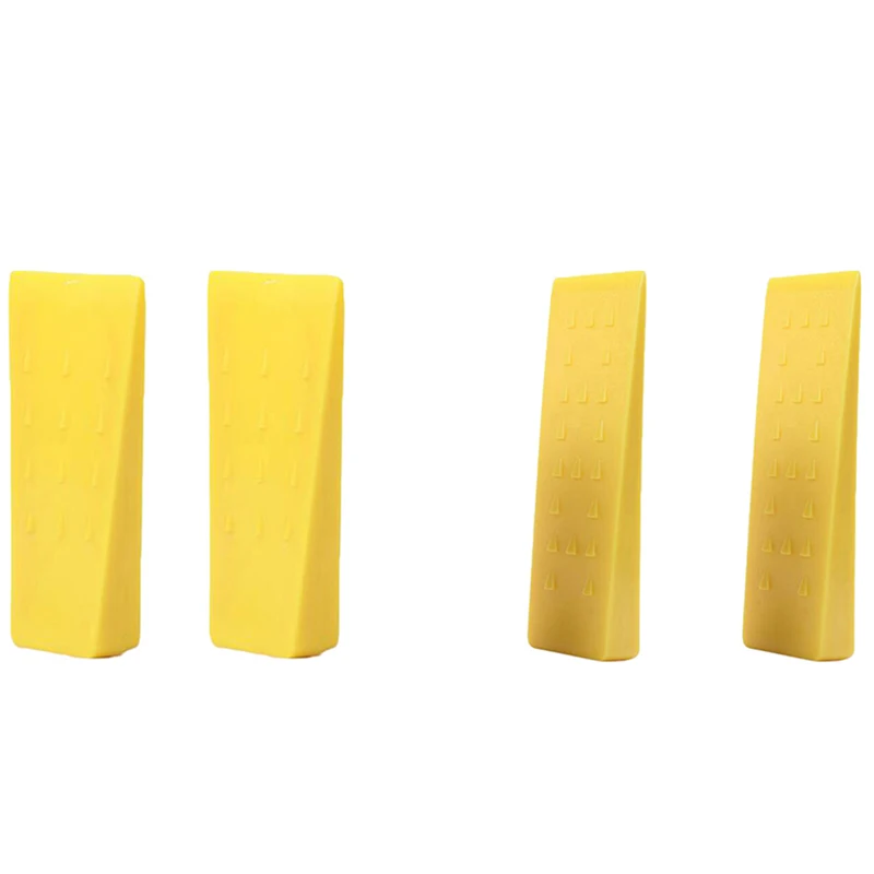 

2 предмета, с шипами, Валки деревьев, танкетка, с отдельным большим используется для валки деревьев желтый Пластик валочные клинья