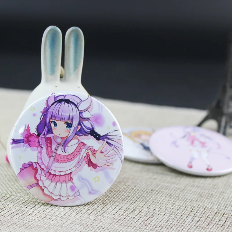 1 шт. 58 мм Kobayashi-san Chi no Maid Dragon KannaKamui супер милые девушки косплей использовать DIY значки акриловые значки брошь