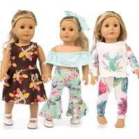 3 sets doll clothes fashioh dress for my little baby 18lifegeneration doll accessories american toy outfit fit girl gifts