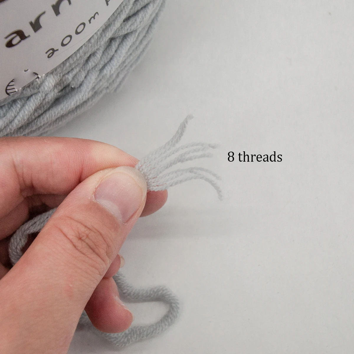 Однотонная хлопчатобумажная пряжа 1 шт. 200 м 8 нитей | Дом и сад