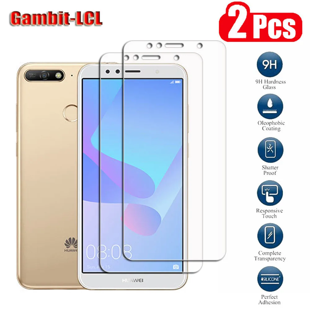 

9H Original Protective Tempered Glass For Huawei Y6 Prime 2018 5.7" ATU-L31, ATU-L42 Screen Protective Protector Cover Film