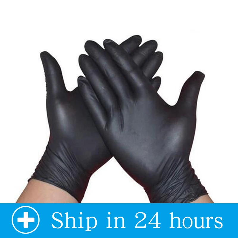 Прозрачные одноразовые перчатки из ПВХ для мытья посуды кухни латекса резины