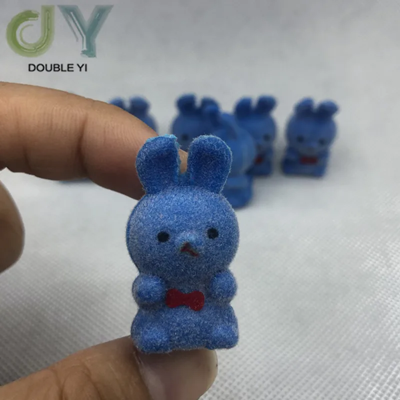 50 шт флокированные куклы Кролик игрушки милые детские подарок на день рождения