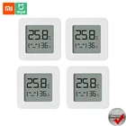 Датчик температуры и влажности Xiaomi Mijia 2, беспроводной умный цифровой измеритель влажности с поддержкой Bluetooth и ЖК-дисплеем для умного дома