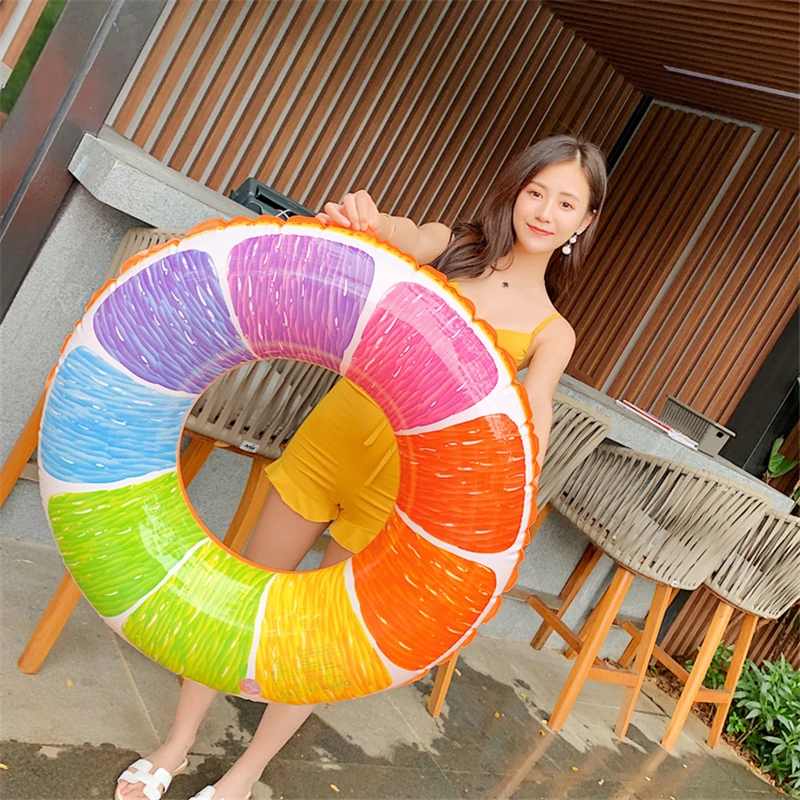 1 шт. пластиковый надувной круг для купания в виде фруктов | Спорт и развлечения