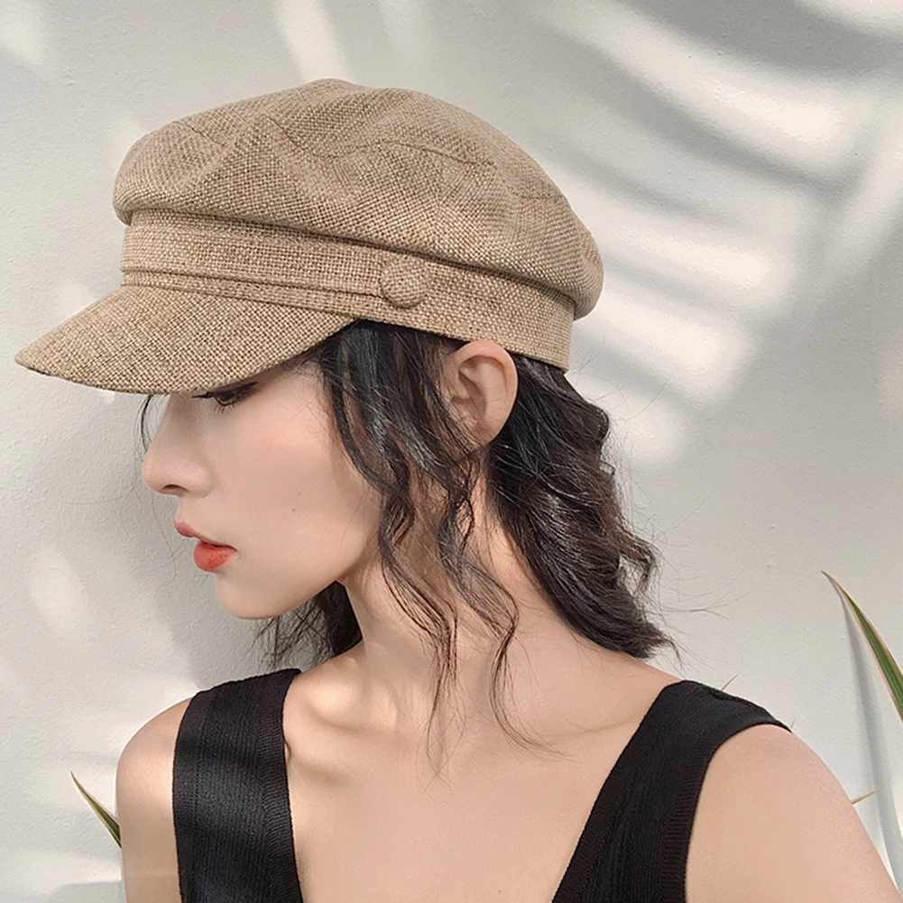 2019 New Autumn Winter Plaid Beret Hats For Women French Berets Fashion Female Houndstooth Black Newsboy Cap | Аксессуары для
