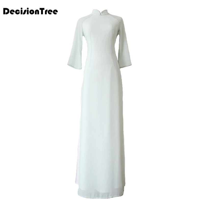 ao dai японское хлопковое женское платье-Ципао ao dai yukata высокого класса из Вьетнама aodai
