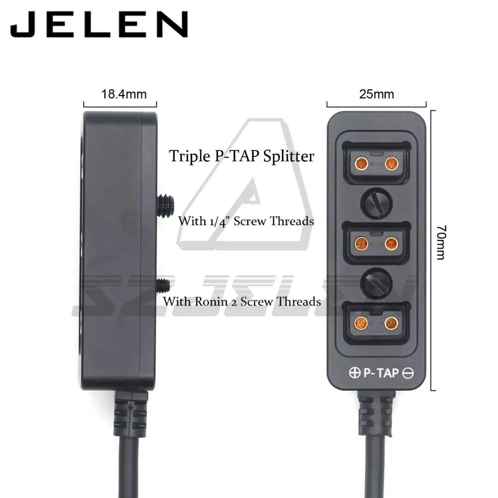 DJI Ronin S power 4 контакта на 3 D-tap камеры DTAP трехходовой разветвитель металлический