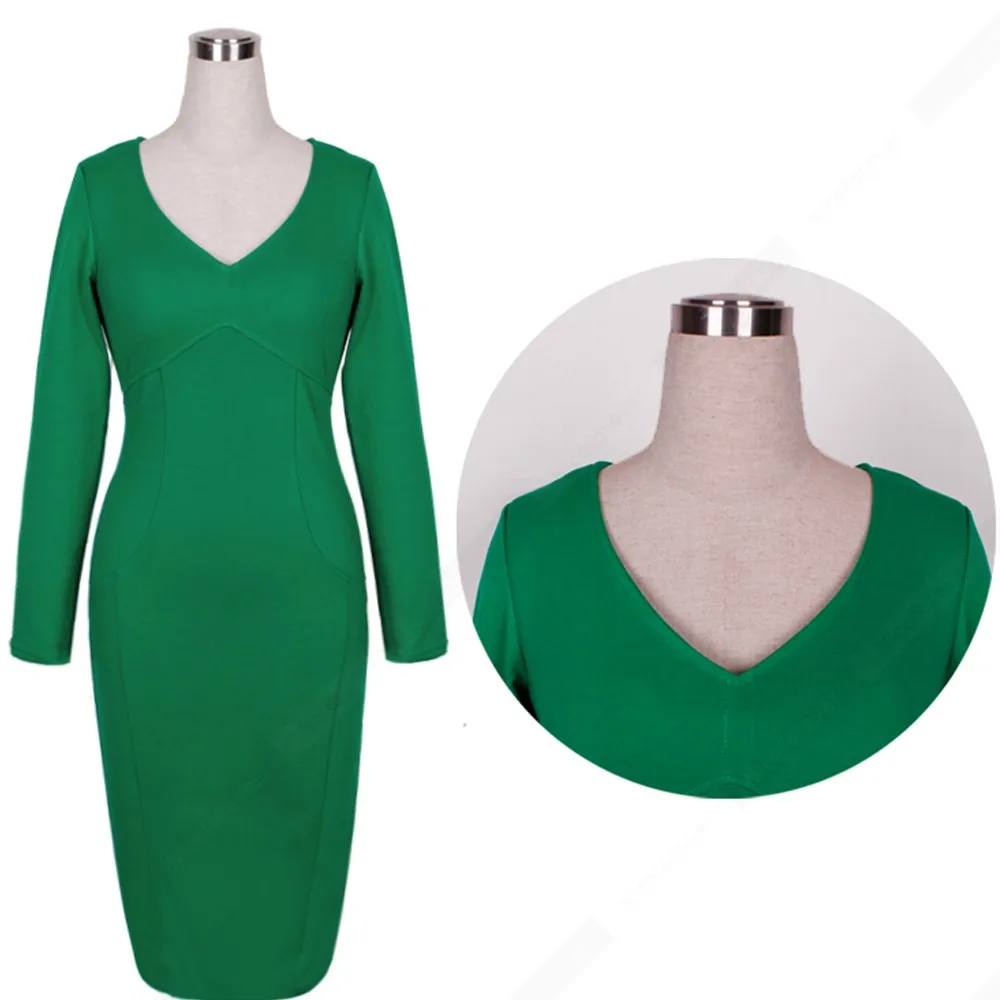 Retro Sexy V-Neck Elegant bodycon dress Brief Charming Bar Party Hot pencil Dress H446 | Женская одежда