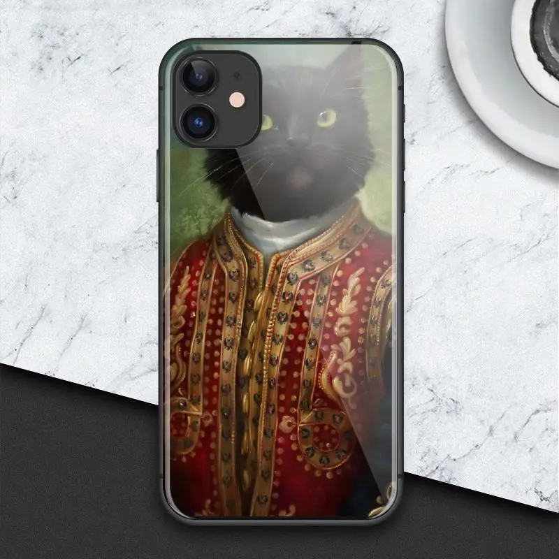 Ретро картина маслом для iPhone SE 6 6s 7 8 plus x xr xs 11 12 Pro max mini Закаленное стекло чехлы