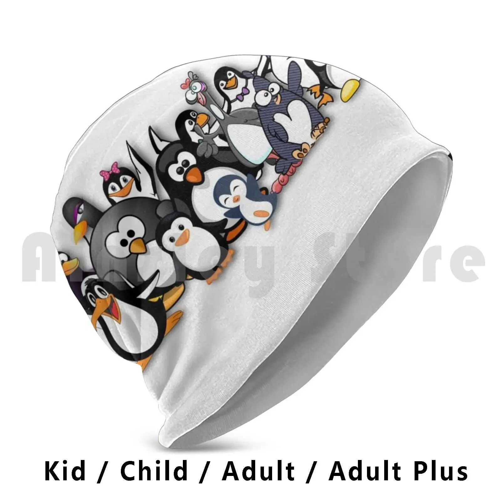 

Penguins Just Love Beanies Pullover Cap Comfortable Penguins Just Love