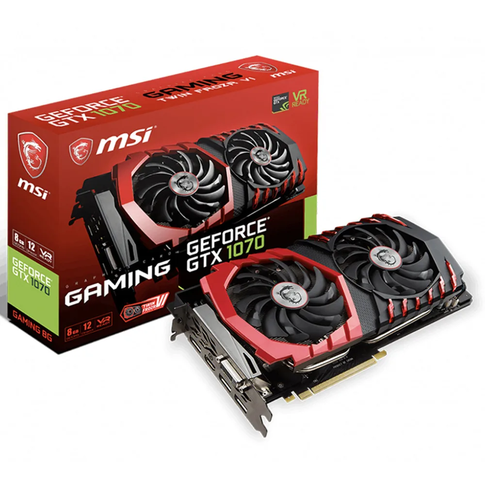 

MSI NVIDIA GeForce GTX 1070 Gaming X 8G Used Gaming Graphics Card with 8GB 256-bit GDDR5X Memory Support OverClock