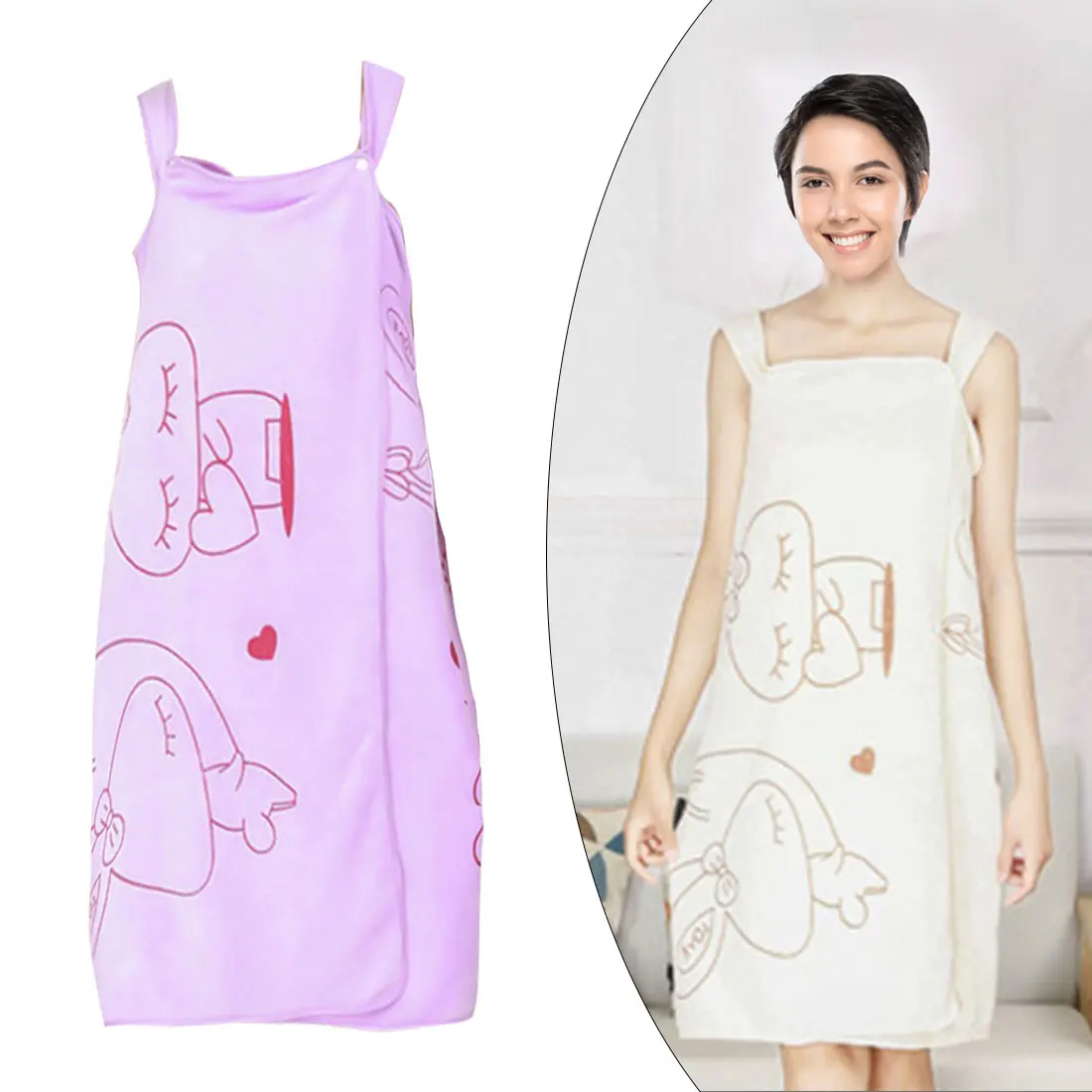 

New Women Quick Dry Magic Bathing Towel Spa Bathrobes Wash Clothing Sexy Wearable Microfiber Beach Towels Bathrooms Towel