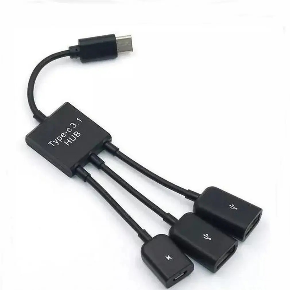 

USB Hub Type-c Extension Cable 3 Ports Compatible Extender Cord Extension Cord Durable Fast Data Cable Dropshipping