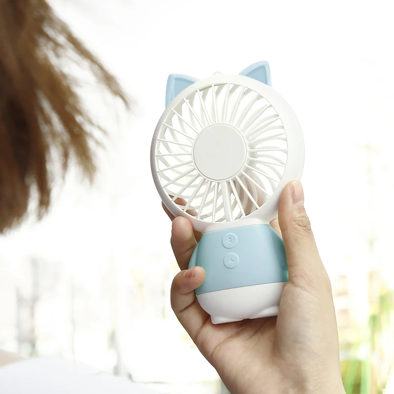 

2021 USB Mini USB night light lamp with conditioner rechargeabl fan protable desk Fan for laptop desktop Computer home office