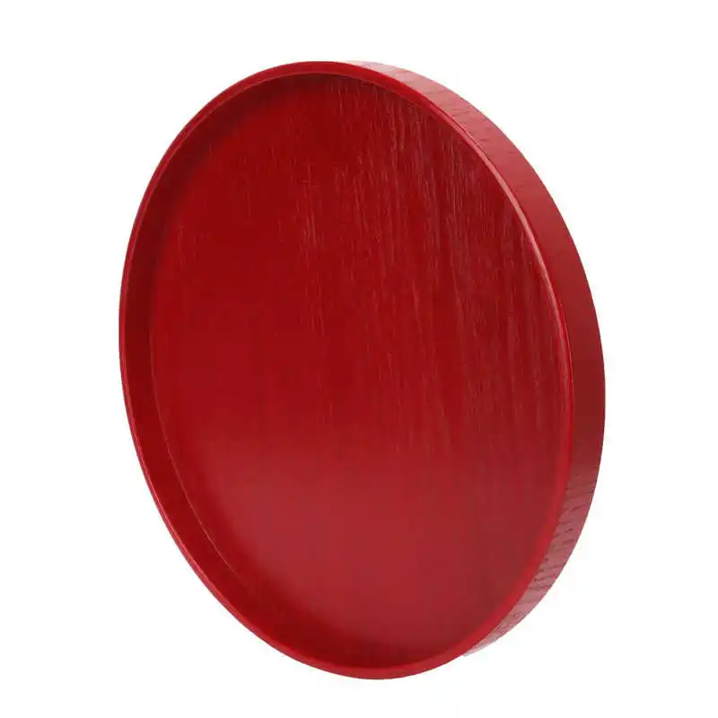 Сервировочный поднос деревянная тарелка круглые подносы для еды ресторана кафе