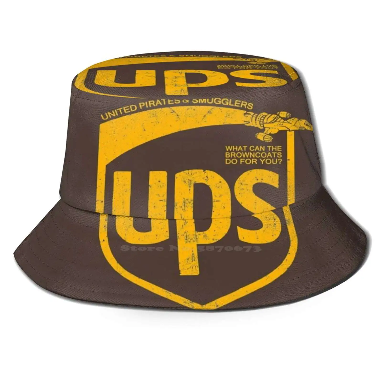

United Pirates And S Rs Fisherman'S Hat Bucket Hats Caps Firefly Serenity Sci Fi Science Fiction Ups Browncoats Firefly Ship