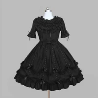 black lace dress baby girl mini dress role play dance dress custom