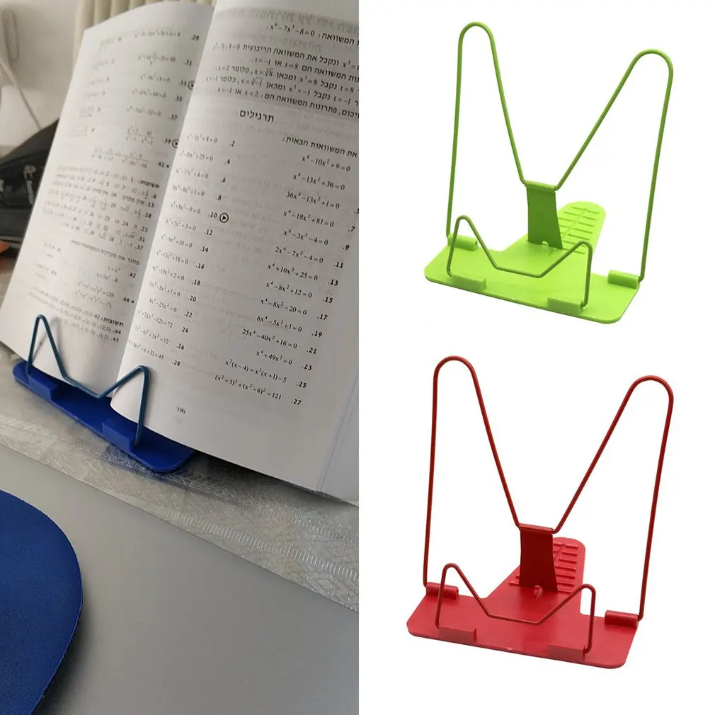 

2021 New Portable Bookends Foldable Adjustable Bookend Stand Reading Book Stand Document Holder Base Reading Book Holder