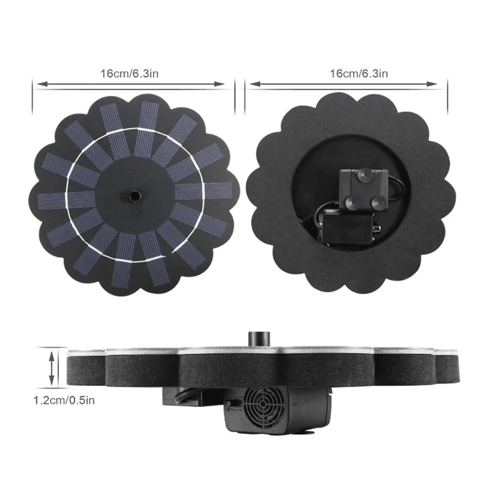 

Solar Water Fountain Household Water Pump Outdoor Swimming Pool Pond Bird Bath Submersible Water Pump Fountain Garden Decoration