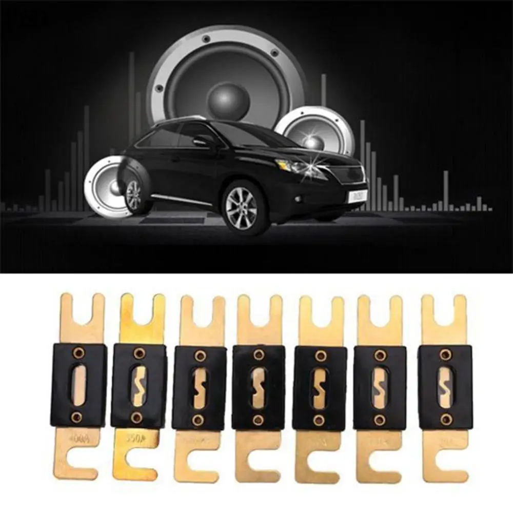 

Автомобильные предохранители для динамика, замена 80/100/150/200/300/350 A, автомобильная аудиоколонка, металлическая деталь