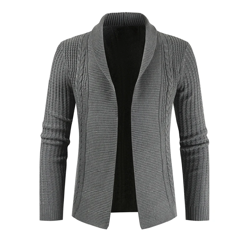 ZUSIGEL/Новинка Осень зима повседневные однотонные вязаные свитера для мужчин