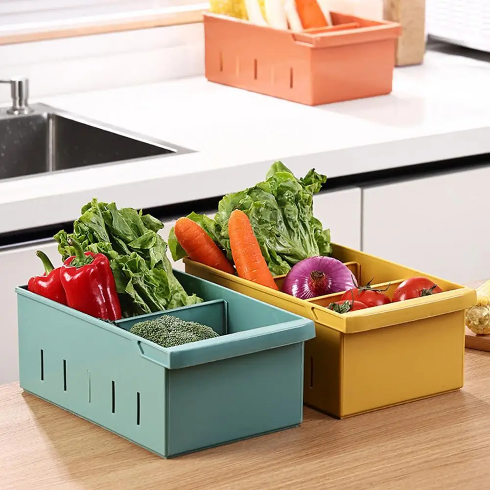 

Storage Box Rectangular Food Storage Holder Refrigerator No Odor Storage Container Fruit Food Organizer Storage Tray Kitchen Too