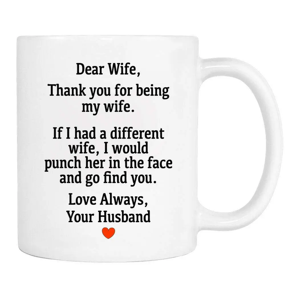 Подарки для жены спасибо за то что вы моя жена кофейная кружка милая уникальная