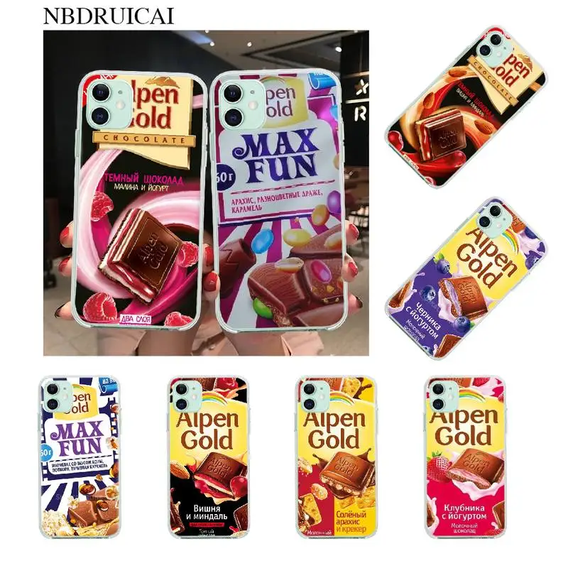

PENGHUWAN Funny Chocolate Russian Custom Photo Soft Phone Case for iPhone 11 pro XS MAX 8 7 6 6S Plus X 5S SE XR cover