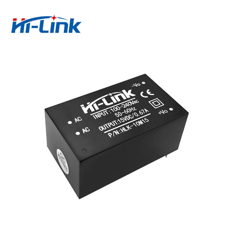 

Free shipping 10pcs/lot AC-DC 90-245V HLK-10M15 15V10W intelligent household compact switching mini power supply module