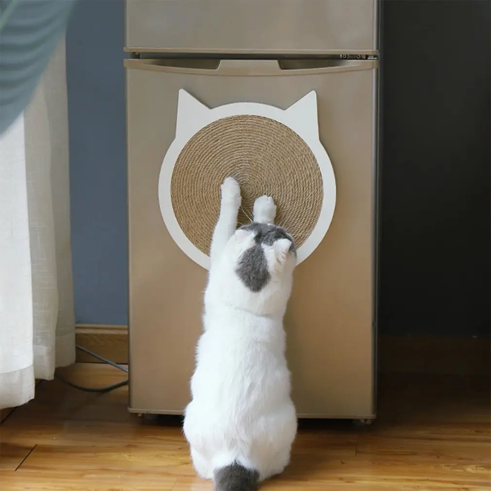 Когтеточка из сизаля для кошек настенное крепление искусственная кожа с