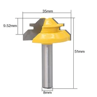 45 degrees yellow carbide router bit cutting accessories power tool attachments woodworking tools cricut tools cricut tools