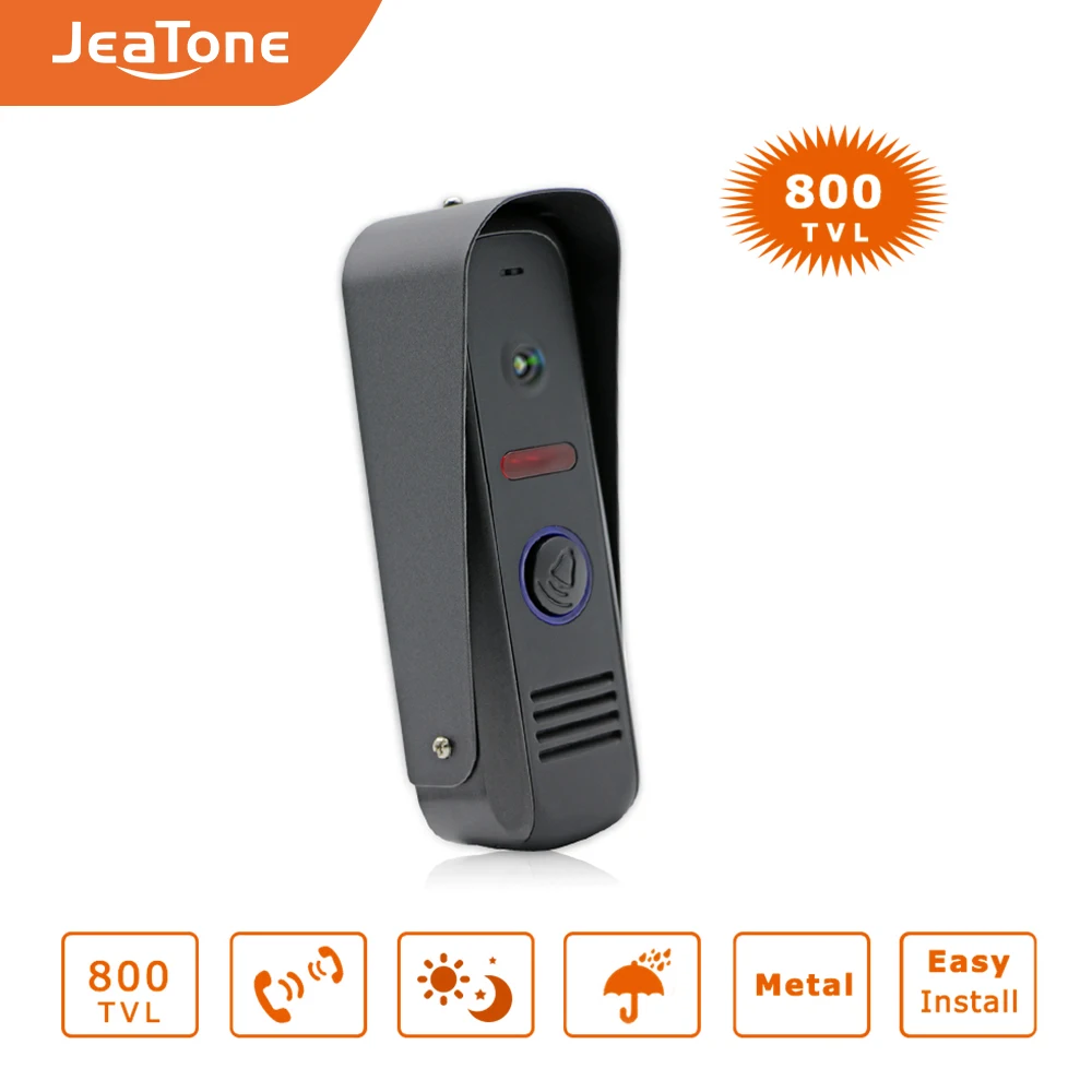 JeaTone 7 дюймовый TFT сенсорный ключ 1200TVL камера видеодомофон дверной звонок Домашняя