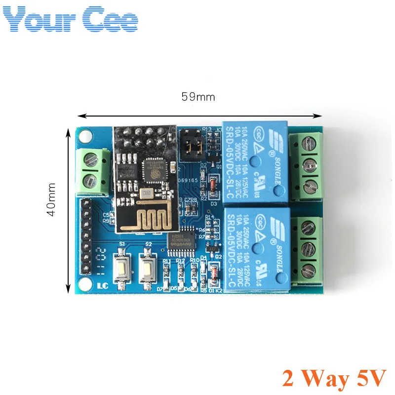 Релейный модуль для умного дома ESP8266 ESP 01 5 В/12 В 1/2/4 канала Wi Fi|Интегральные схемы| |