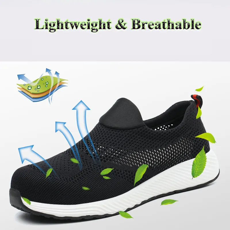 SUADEX Для мужчин рабочая обувь на открытом воздухе Сталь носок Кепки спортивная