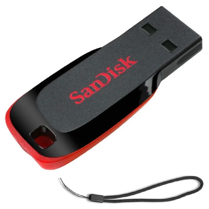 100% двойной флеш накопитель SanDisk USB flash drive 64 Гб 128 ГБ usb 2 0 CZ50 флэш диск карту памяти с