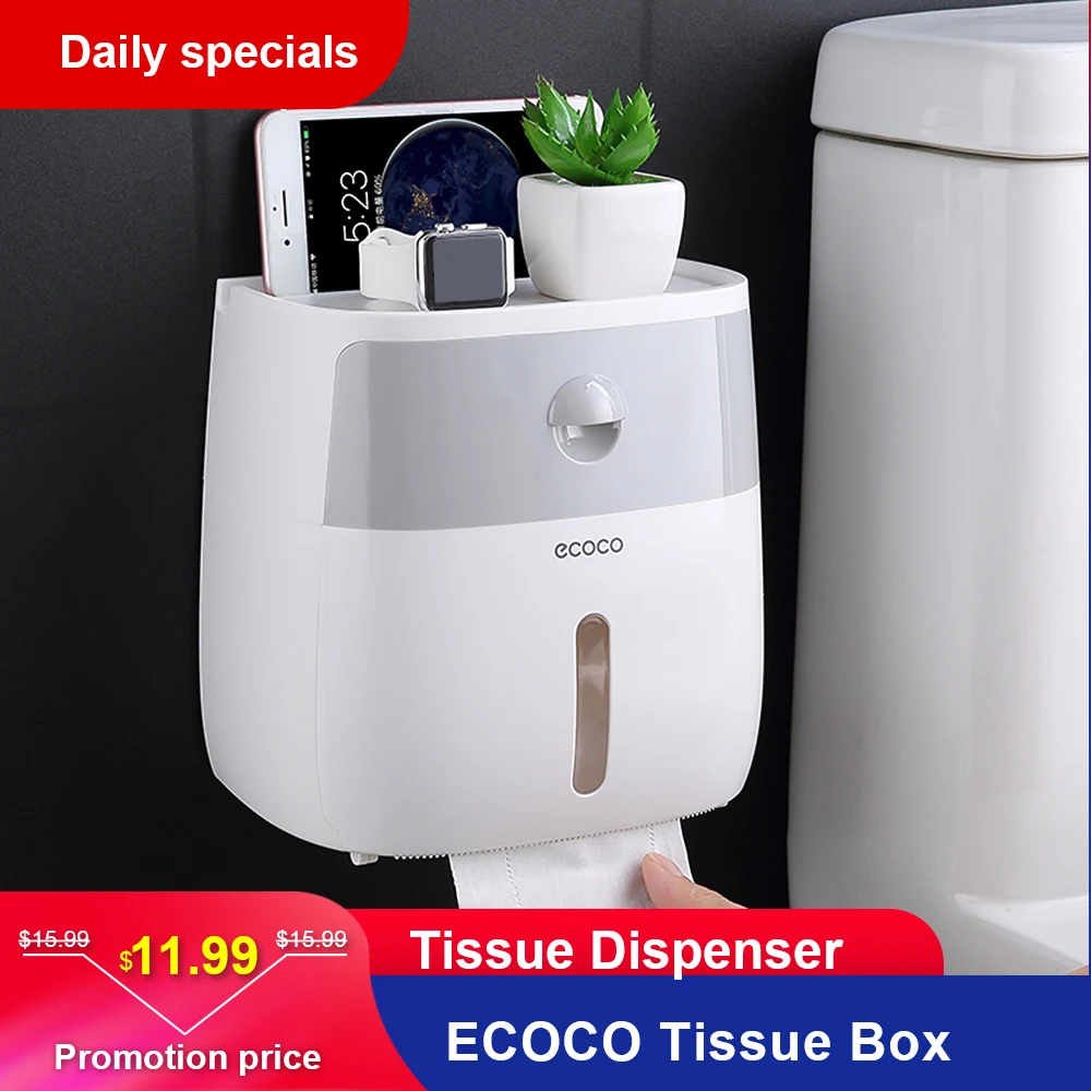 Современная съемная пластиковая коробка для салфеток ECOCO на стене детских